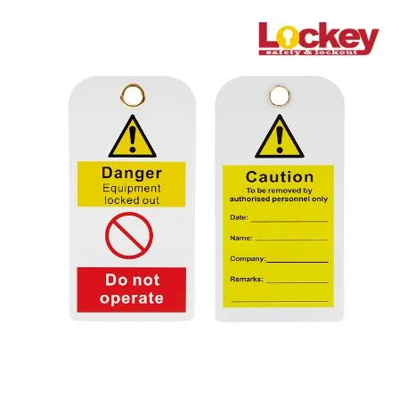 Loto Industrial Danger Caution Lockout Tagout Safety Warning Tag