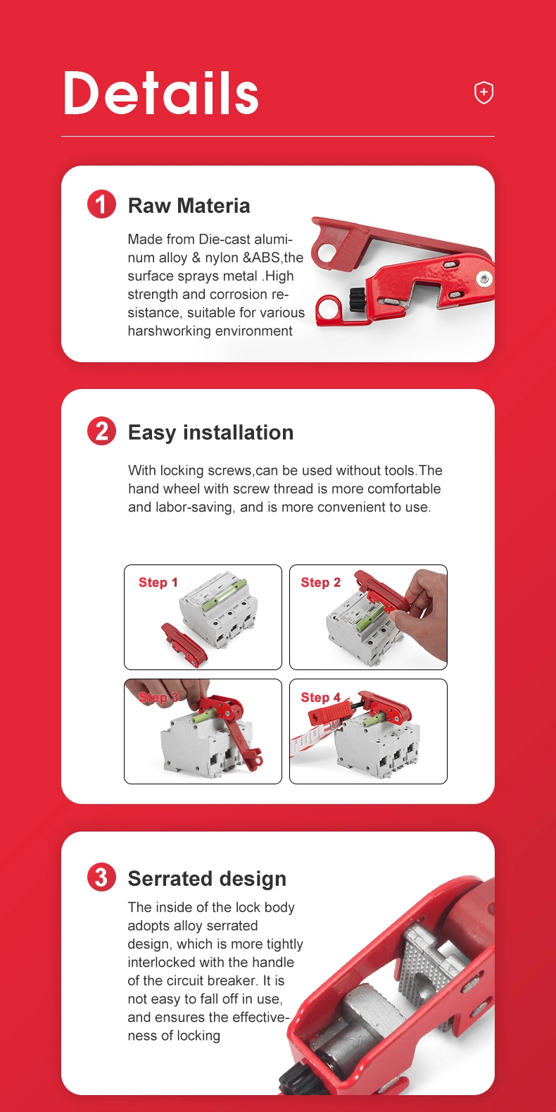 Metal Medium Circuit Breaker Lockout