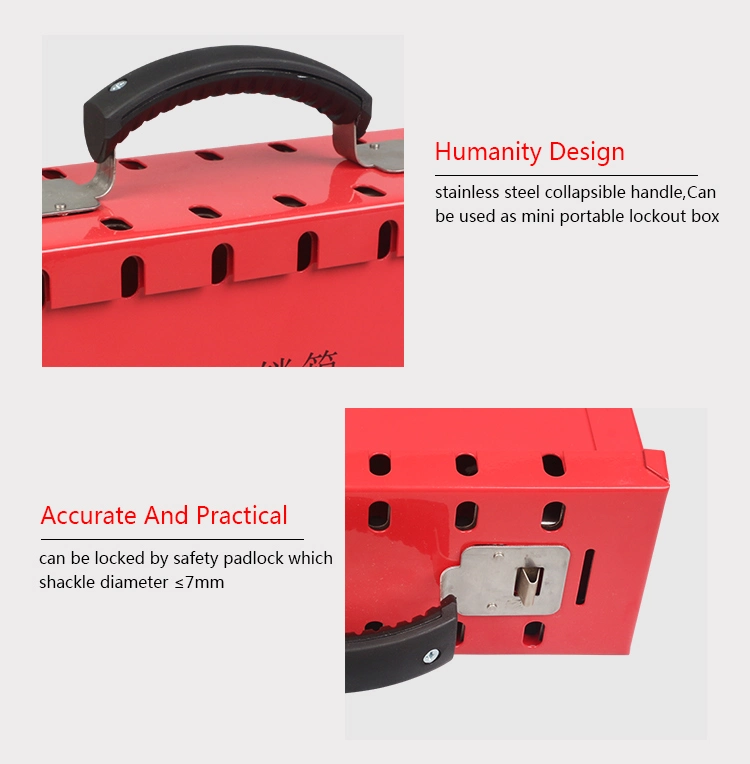 Portable Metal Group Safety Lockout Kit Lockout Box