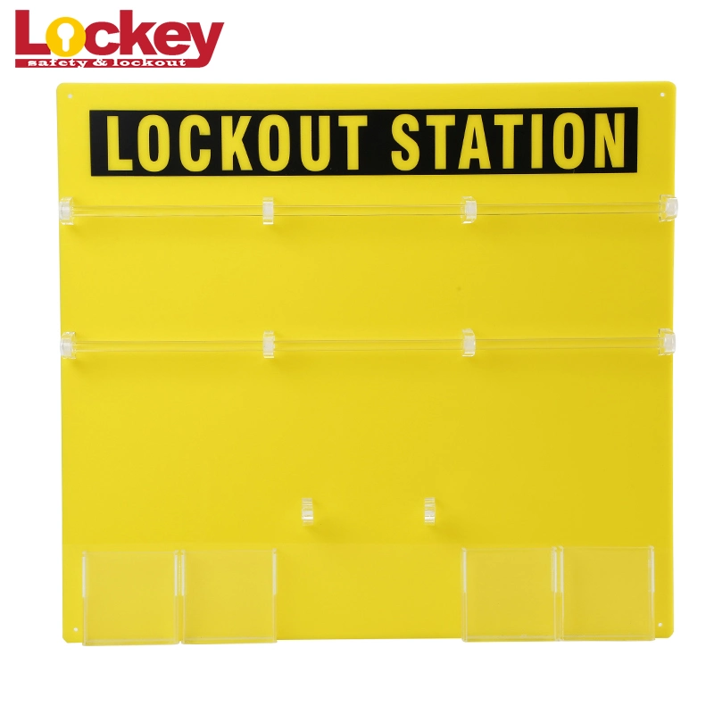 Shock Resistance Yellow Combination Plastic Safety Lockout Station (LK14)