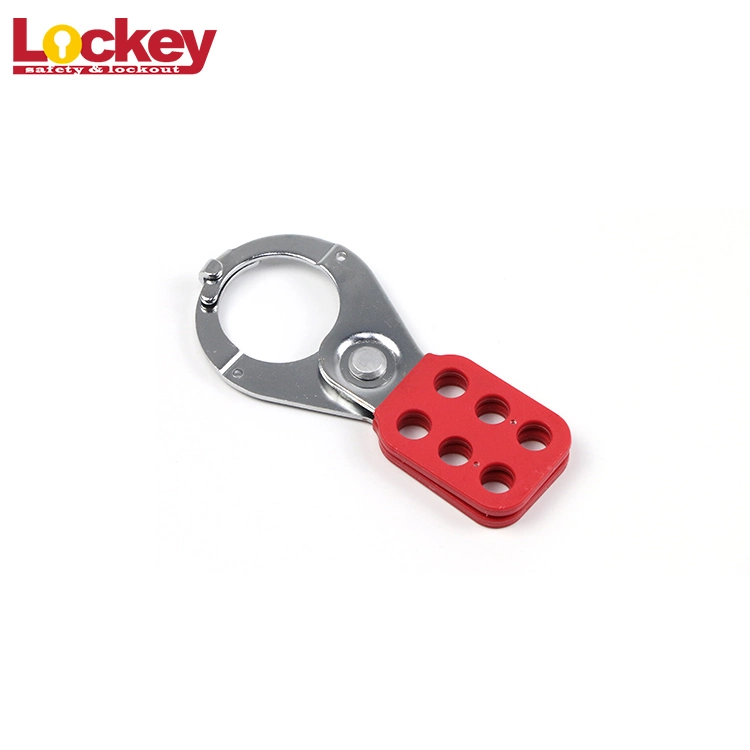 Lockey Loto Jaw Size 1&quot;&1.5&quot; Safety Steel 6 Holes Lockout Hasp with Hook