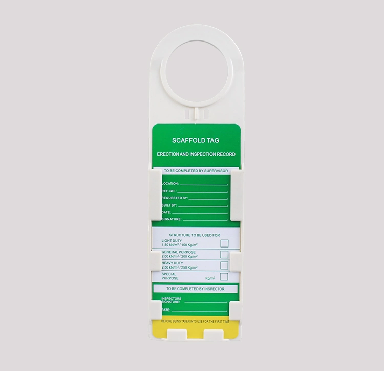 Bozzys Manufacture ABS Scaffolding Tag for Scaffolding Lockout Tagout